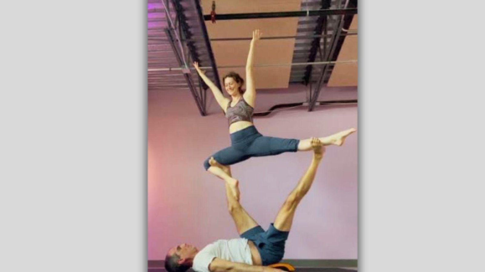 Foot-to-Foot Balance is one of the Best Acro Yoga Poses for Beginners