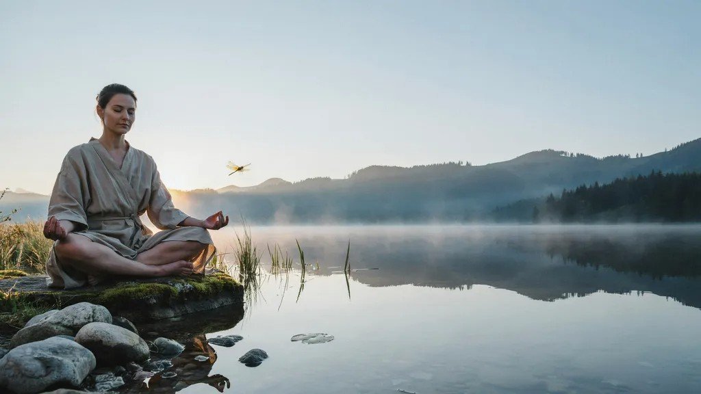 Meditation practice symbolizing Raja Yoga and mental discipline.