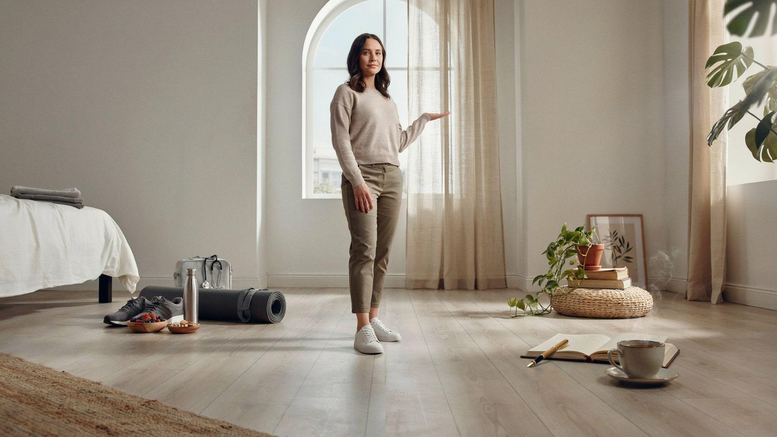 Visual comparison of health and wellness showing physical health habits alongside broader lifestyle practices that support overall well-being.
